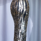 ✨Girlhomeshops-Halter Backless Striped Sequin High Slit Mermaid Long Party Dress gh10011