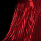 Strapless Bright Red Prom Dress Twisted Sweetheart Neckline Metallic Pleated Formal Gown with Train gh9544