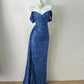 Burgundy Simple Fashionable Elegant Long Sequined Floor-length Sexy Slit Ball Gown Evening Gown Prom Gown gh3728