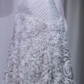 ✨Girlhomeshops-Light Grey Strapless Mermaid Evening Dress Lace 3D Floral Ruffle Prom Gown gh10044