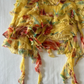 Yellow Vintage Printed Halter Fitted Waist Tiered Long Prom & Evening Party Dress gh8455