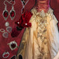 Wunderschönes, rotes, zartes, florales Spitzen-Abendkleid aus Tüll mit bodenlanger Länge, Ballkleid, gh3470