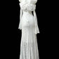 Girlhomeshops--White moonlight lace one-shoulder long prom dress gh5476