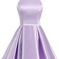 Blue/purple/red cute sweet short satin prom dress homecoming dress birthday party dress gh805