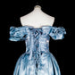 girlhomeshops - Élégante robe de bal longue en satin bleu gh6136