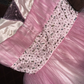 Rosa Homecoming-Kleid Wunderschönes, perlenbesetztes, kurzes Ballkleid aus Tüll, Abendkleid gh4418