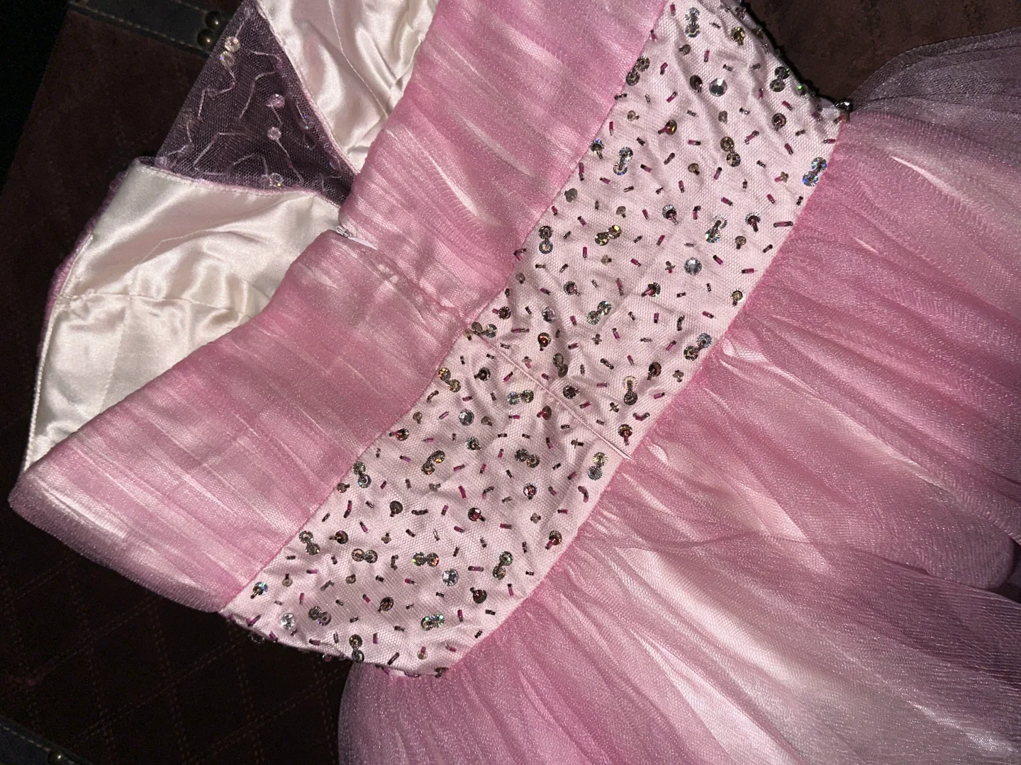 Rosa Homecoming-Kleid Wunderschönes, perlenbesetztes, kurzes Ballkleid aus Tüll, Abendkleid gh4418