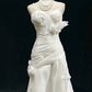 ✨Girlhomeshops-White Spaghetti Strap Sweetheart Mermaid Wedding Gown 3D Floral Organza gh10149