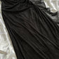 Black Shiny Elegant Long Chiffon Ball Gown Evening Gown Party Dress gh4232