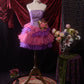 Purple Pink Sweet Lace Homecoming Dress Vintage Prom Dress Birthday Dress gh4541