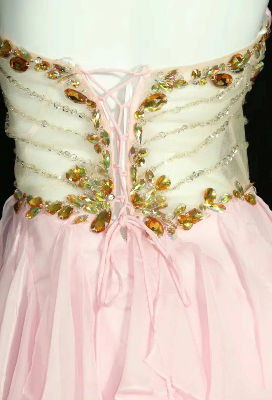 Light Pink Strapless Cinched Waist Short Prom Dress, Birthday Party Dress gh7186