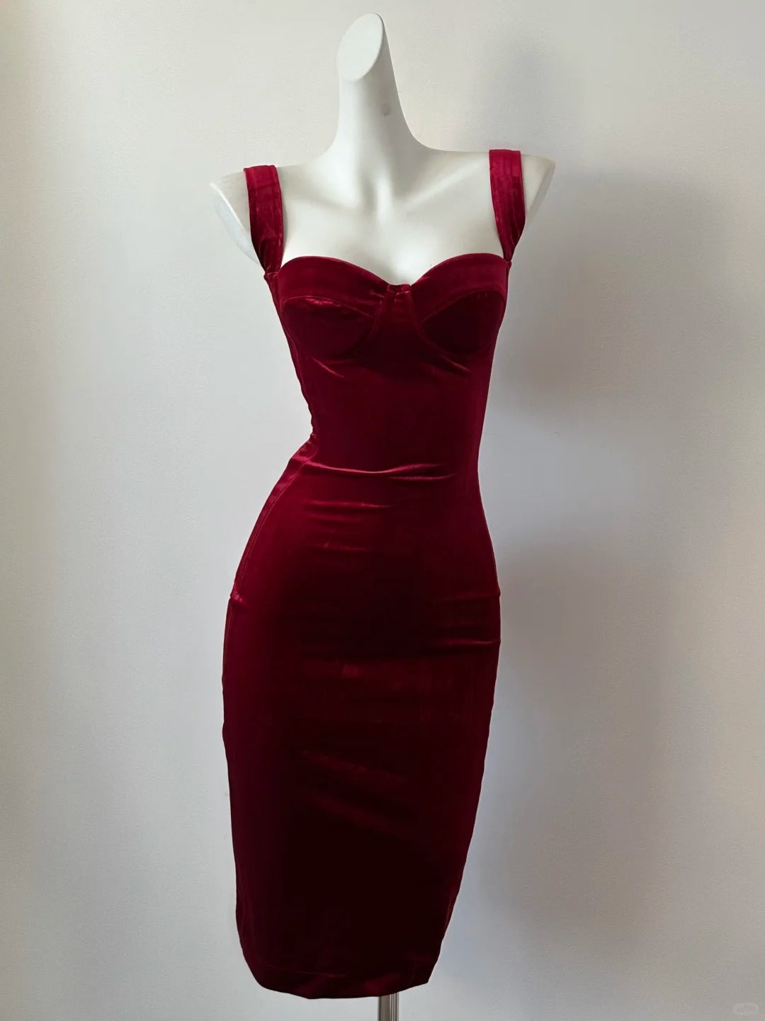 Rotes stilvolles elegantes kurzes Samt-Heimkehrkleid, Ballkleid, Abendkleid, Partykleid, Ballkleid, gh4042