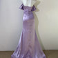 Robe de soirée longue en satin violet, simple et à la mode, sans bretelles, à une épaule, élégante, longueur au sol, robe de bal, robe de bal gh3726