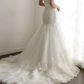 White sleeveless waist-fitted bodycon long ball gown, evening party dress gh7121