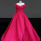 Girlhomeshops -Pink elegant long satin prom dress evening dress party dress gh5122