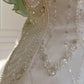 Mint Green Beaded Flowing Long Chiffon Ball Gown Birthday Party Dress Evening Dress gh4407