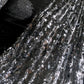 girlhomeshops - Robe de bal longue scintillante à paillettes argentées gh5696