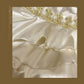Ivory Exquisite Gold Beading Long Satin Mermaid Slim Fit Ruffle Ball Gown Evening Gown Party Dress gh4252