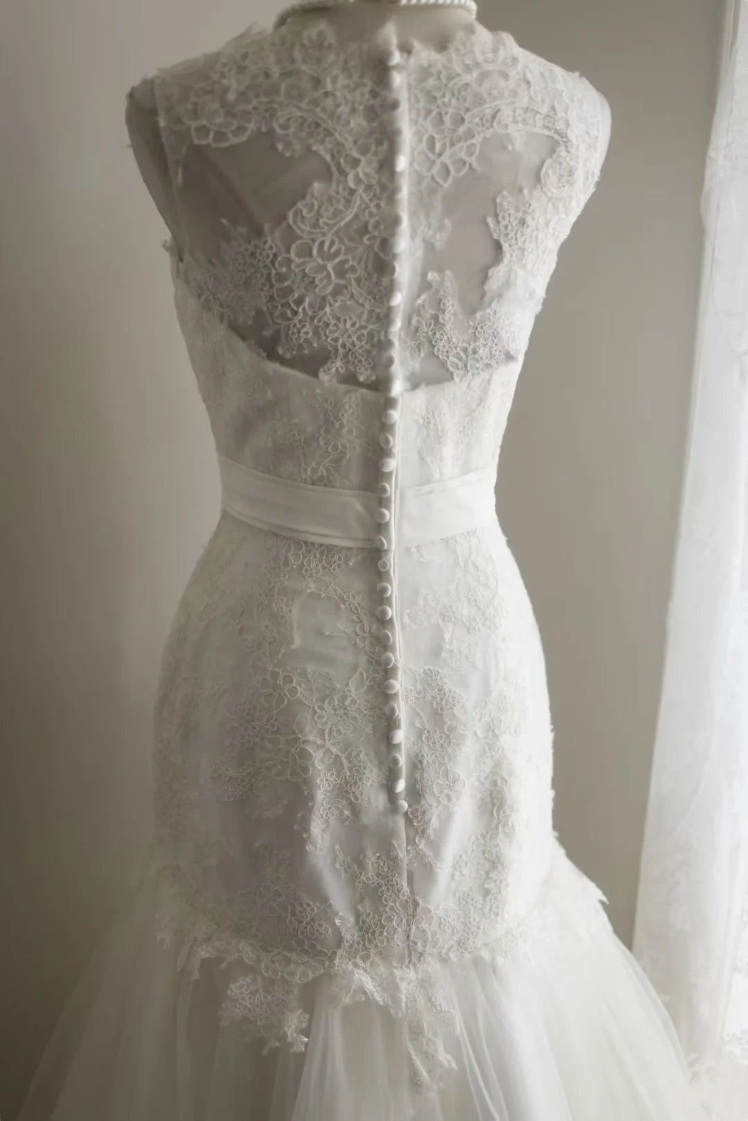 White sleeveless waist-fitted bodycon long ball gown, evening party dress gh7121
