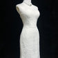 White Retro Fashion Sweetheart Neck Elegant Exquisite Lace Long Lace Tulle Floor Length Trailing Ball Gown Evening Gown Prom Gown Wedding Dress gh3873