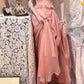 Robe de bal longue en mousseline de soie à fleurs roses, robe de soirée, robe de remise de diplôme, gh4505