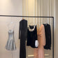 Silbernes glänzendes Nischen-Vintage-Kleid, kurzes Pailletten-Heimkehrkleid, Geburtstags-Cocktailpartykleid, gh4306