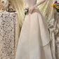 White exquisite bead long satin ball dress, evening dress, wedding dress gh4511