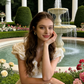 Ivory Ruffle Puff Sleeve Ball Gown - Elegant Gown for Light Evening Events gh6961