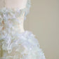 Girlhomeshops-Specially adjusted Monet Garden color fairy elegant long tulle Prom Dress evening dress gh5061