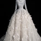 White Silver Sequins Luxurious Sparkling Gorgeous Elegant Beautiful Exquisite Beaded Long Sequin Floor Length Sleeve Ball Gown Evening Gown Wedding Dress Saudi Arabia Dress gh4111