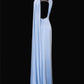 Girlhomeshops - Robe de soirée longue en satin bleu à perles exquises, robe de bal, robe de soirée, gh5379