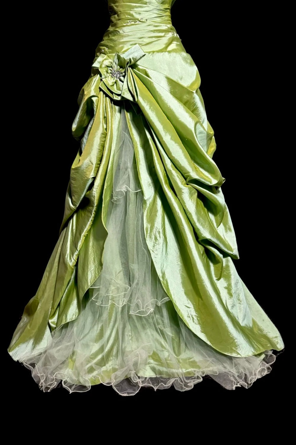 Green Retro Elegant Long Princess Dress, Evening Gown, Ball Gown gh3444