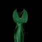 Green Elegant Long Satin Party Dress Prom Dress Evening Gown gh4694