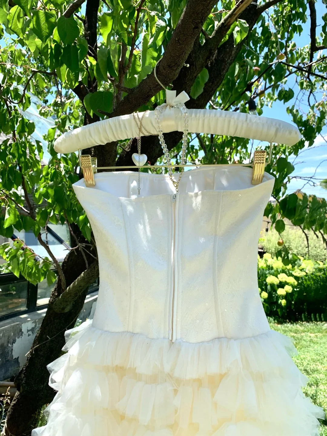 Girlhomeshops - Robe de bal longue en mousseline de soie blanche, robe de soirée, robe d'anniversaire, gh5048