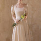 Champagne Elegant Fashion Long Satin Ball Gown Evening Dress Party Dress Bridesmaid Dresses Prom Dress Wedding Mother of the Year Dress gh3998