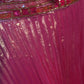 Langes, elegantes, rosafarbenes Satinkleid mit exquisiter Perlenverzierung gh6774