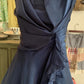 Robe de soirée courte en mousseline de soie et tulle, élégante et scintillante, bleue, pour fête d'anniversaire, bal de promo, gh3921