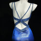girlhomeshops-Exquisite Blue Cross - Back Rhinestone Evening Dress gh5847
