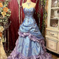Blue Purple Fashion Gradient Gorgeous Elegant Exquisite Beading Long Satin Ruffle Ball Gown Evening Gown Party Dress gh4172