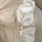 Girlhomeshops-Ivory White Short Simple Fashion Satin Homecoming Dress Birthday Party Dress gh5051