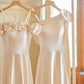 Champagne Color Gentle Elegant Fashion Retro Long Satin Ball Gown Evening Gown Wedding Guest Party Dress Bridesmaid Dress Prom Dress gh3994