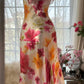 Colorful Romantic Floral Elegant Fashion Exquisite Beaded Long Chiffon Ball Dress Evening Dress Party Dress Valentine's Day Date Dress Wedding Guest Dress gh4007