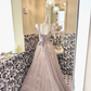 Light Pink Spaghetti Straps Cinched Waist Figure-Flattering Full Flared Skirt Long Elegant Romantic Dress, Wedding Gown gh7805