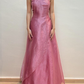 ✨Girlhomeshops-Dusty Pink Halter Beaded Organza A-Line Formal Prom Gown gh10271
