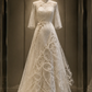 ✨Girlhomeshops-Chinese Lace Qipao Wedding Dress A-line Bridal Gown with Train gh10361