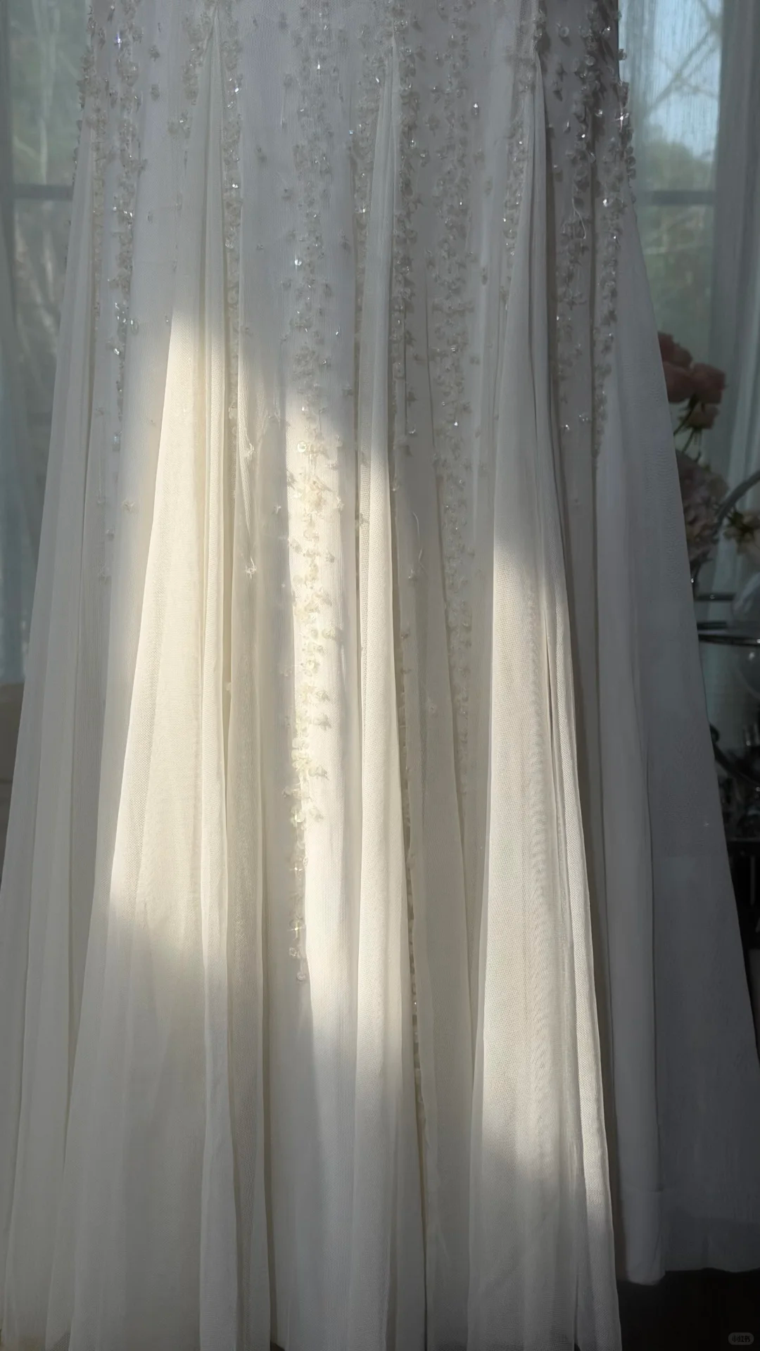 White V-Neck Spaghetti Strap Fully Beaded Fitted Mermaid Evening Dress, Prom Gown gh9522