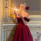 Rosa Mode Einzigartige Rose Spitze Ausschnitt Lange A-Linie lange Satin Ballkleid Abendkleid Partykleid gh3340