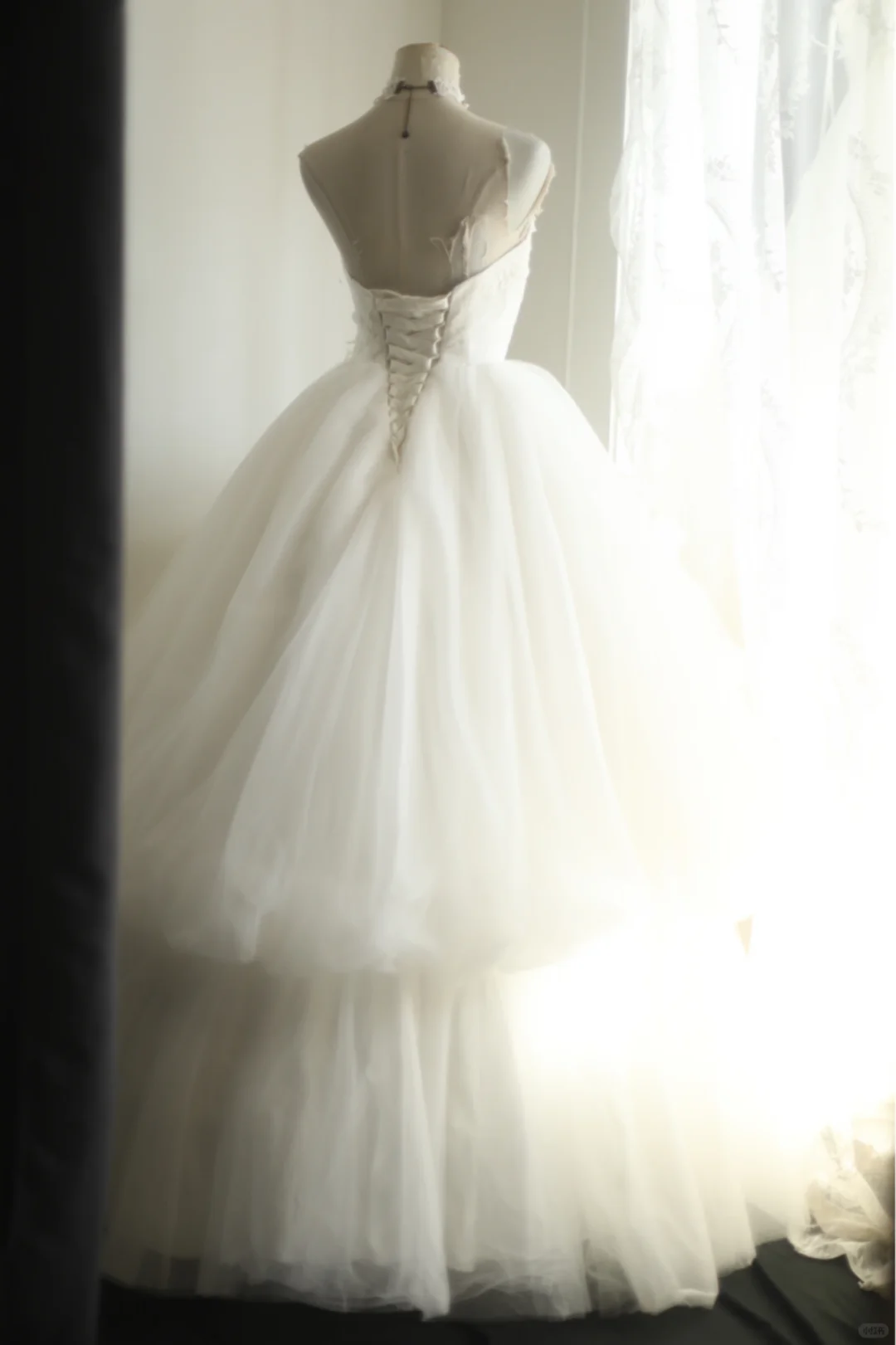 Strapless Ball Gown Wedding Dress, Sweetheart Neck Lace Embroidery 3D Floral Appliqué Two‑Layer Tulle Bridal Gown gh9123