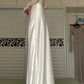 Champagne Wide‑Strap Long Evening Gown, Diamond Pattern Beaded Bodice Satin Mermaid Formal Prom Dress gh9027