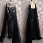 Girlhomeshops-Black/Wine Red/Light Brown Exquisite Beaded Sweetheart Collar Long Tulle Prom Dress Evening Dress Party Dress gh5386